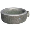 Avenli Venice szürke rattan mintás felfújható jakuzzi, 204 × 70 cm, 1000 liter