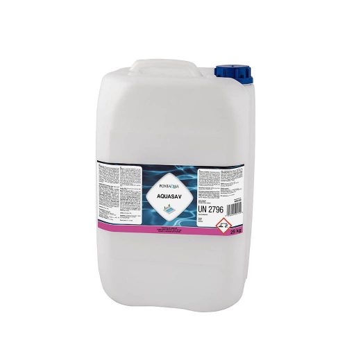 Aquasav pH csökkentő szer kénsav 15% 25 kg + FLA 220 kanna 25 liter, fehér
