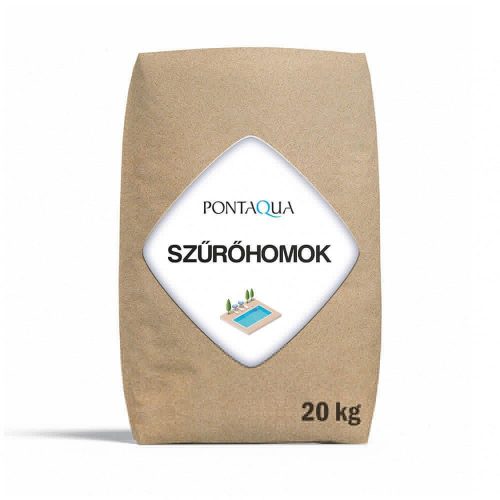 Kvarchomok homokszűrős vízforgatóhoz 0,7 - 1,2 mm, 20kg