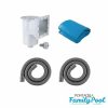 Pontaqua Family Pool KIT WOOD kerek fémfalas családi medence szett 360 x 120 cm